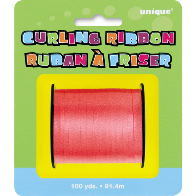 100YRDS CURLING RIBBON-RED