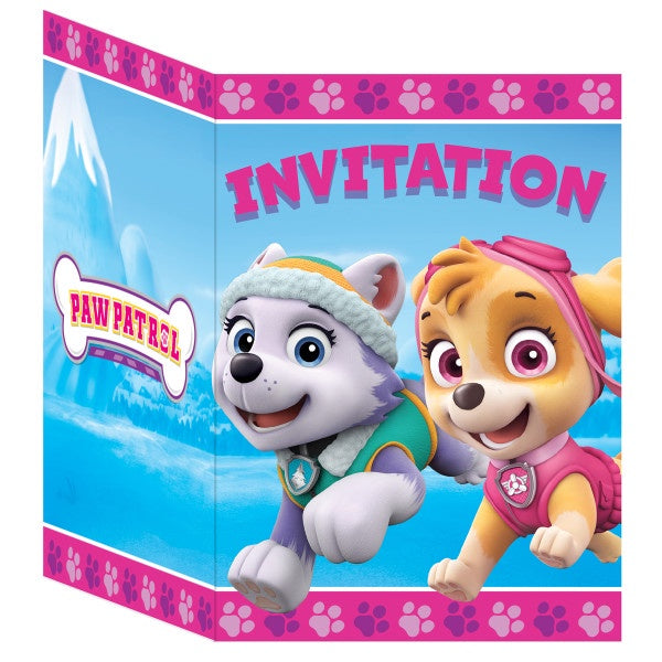 Paw Patrol Girl Invites