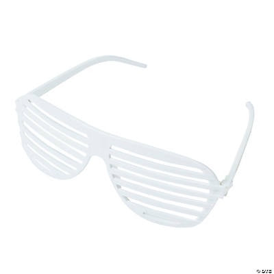 White Shutter Glasses