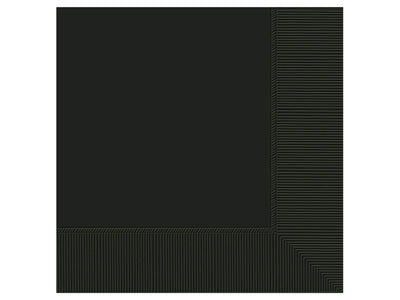 3-Ply Beverage Napkins 20Ct-Jet Black