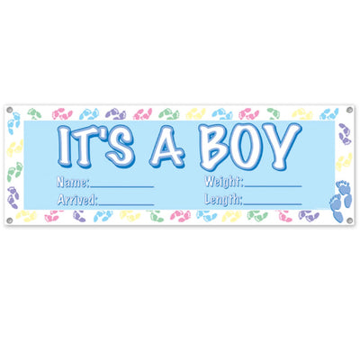 It'S A Boy Sign Banner