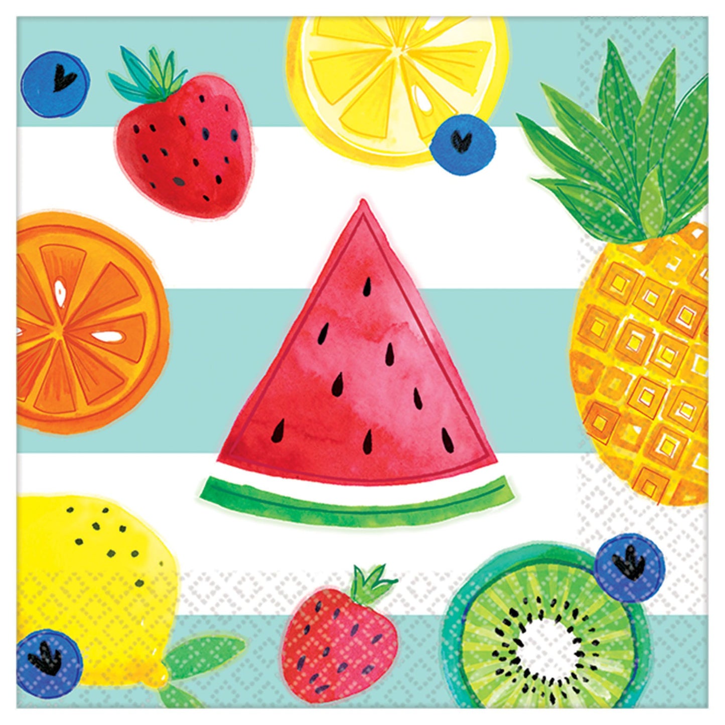 Hello Summer Bev. Napkins-Fruit