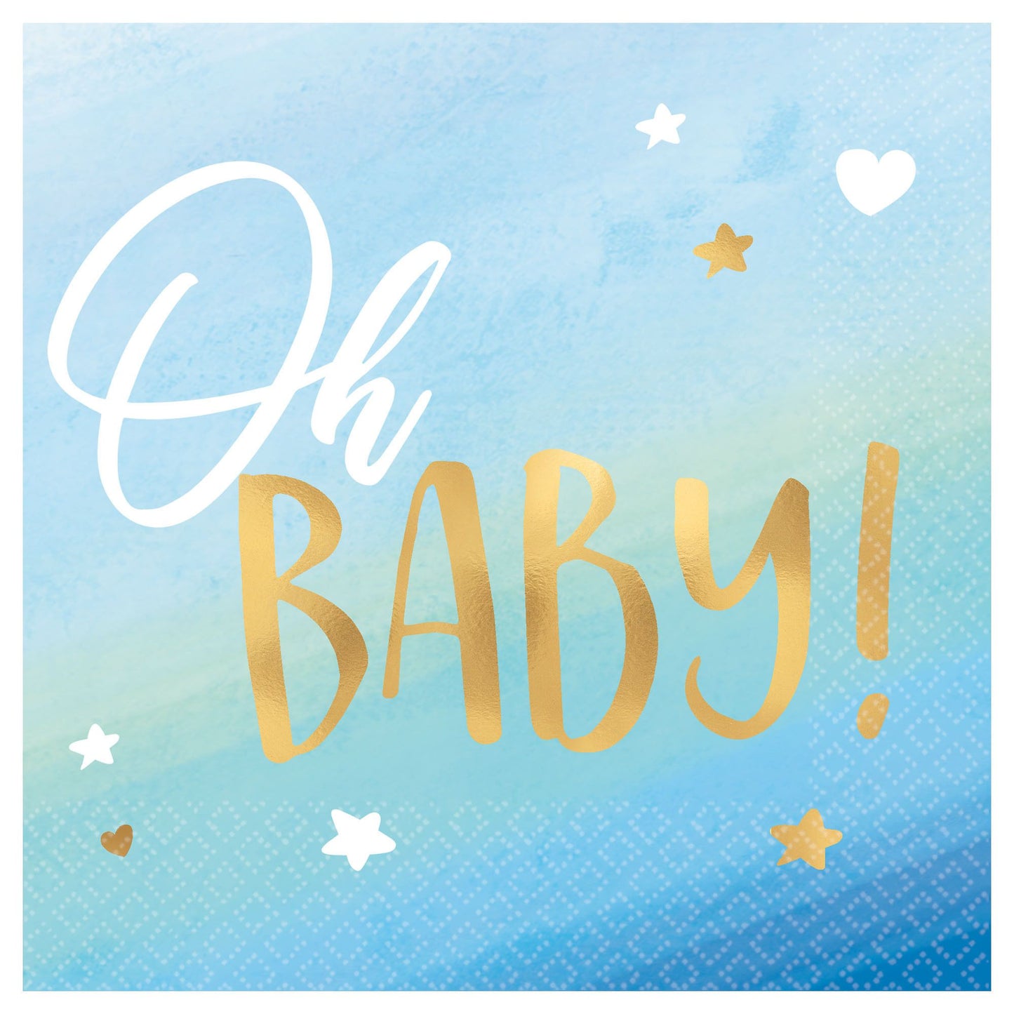 Oh Baby Bev Napkins - Blue