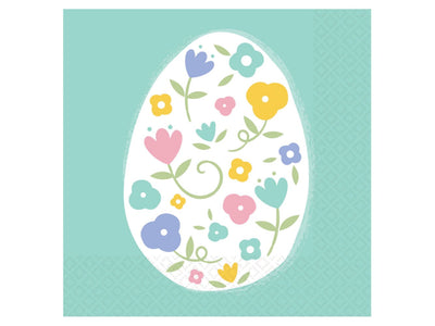 5" X 5" Pretty Pastel Easter Beverage Napkins, 16Ct