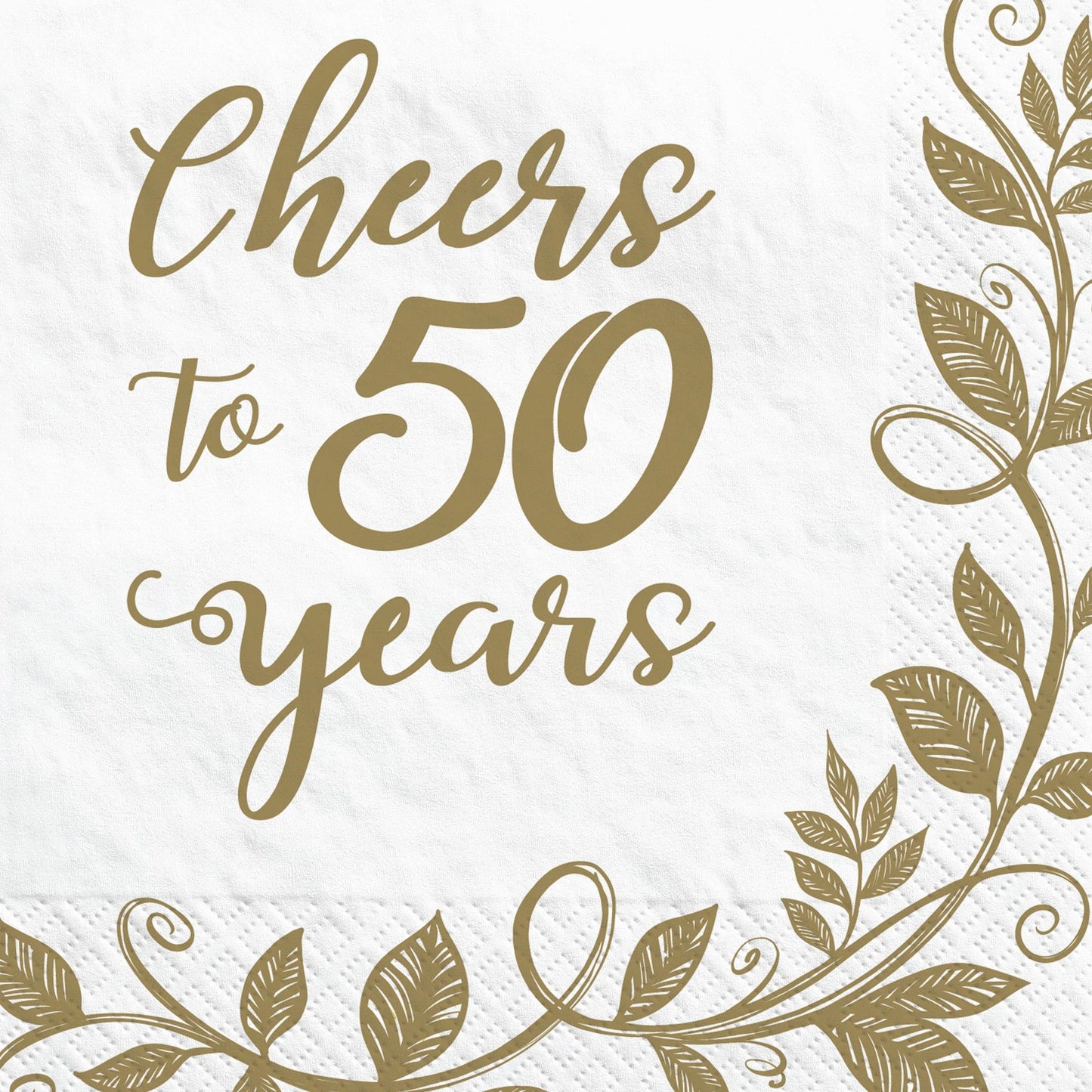 Happy 50Th Anniversary Bev.Napkins