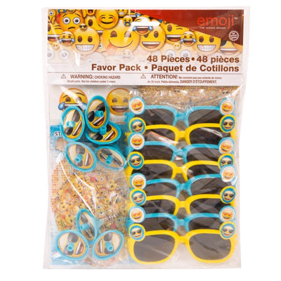 48 Piece Emoji Favor Pack