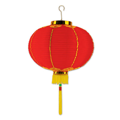 16In Good Luck Lantern W/Tassel