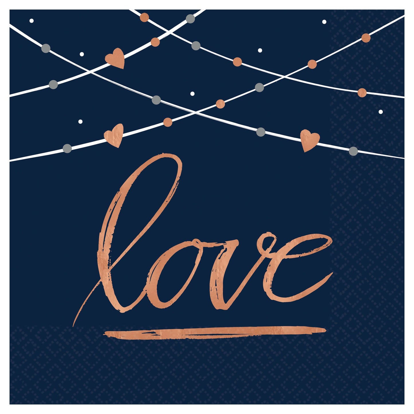 Navy Bridal Bev. Napkins