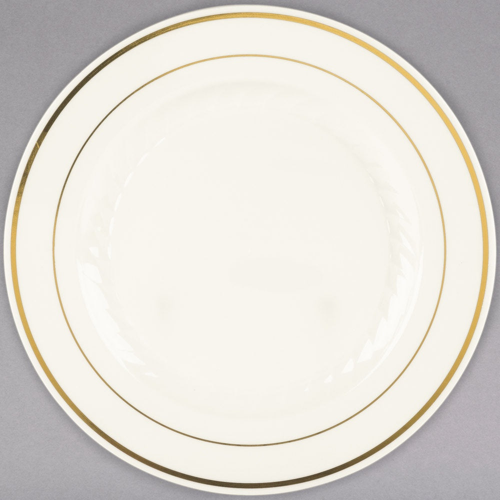 Silver Splender 9" Dinner Plate - 12Pcs (Bo/Gd)