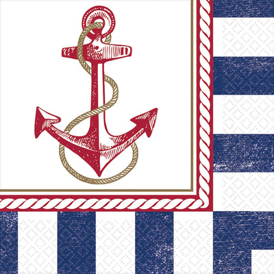 Anchors Aweigh Luncheon Napkin