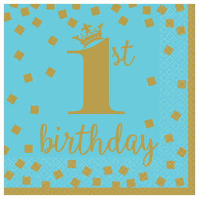 1St Birthday Boy Luncheon Napkins