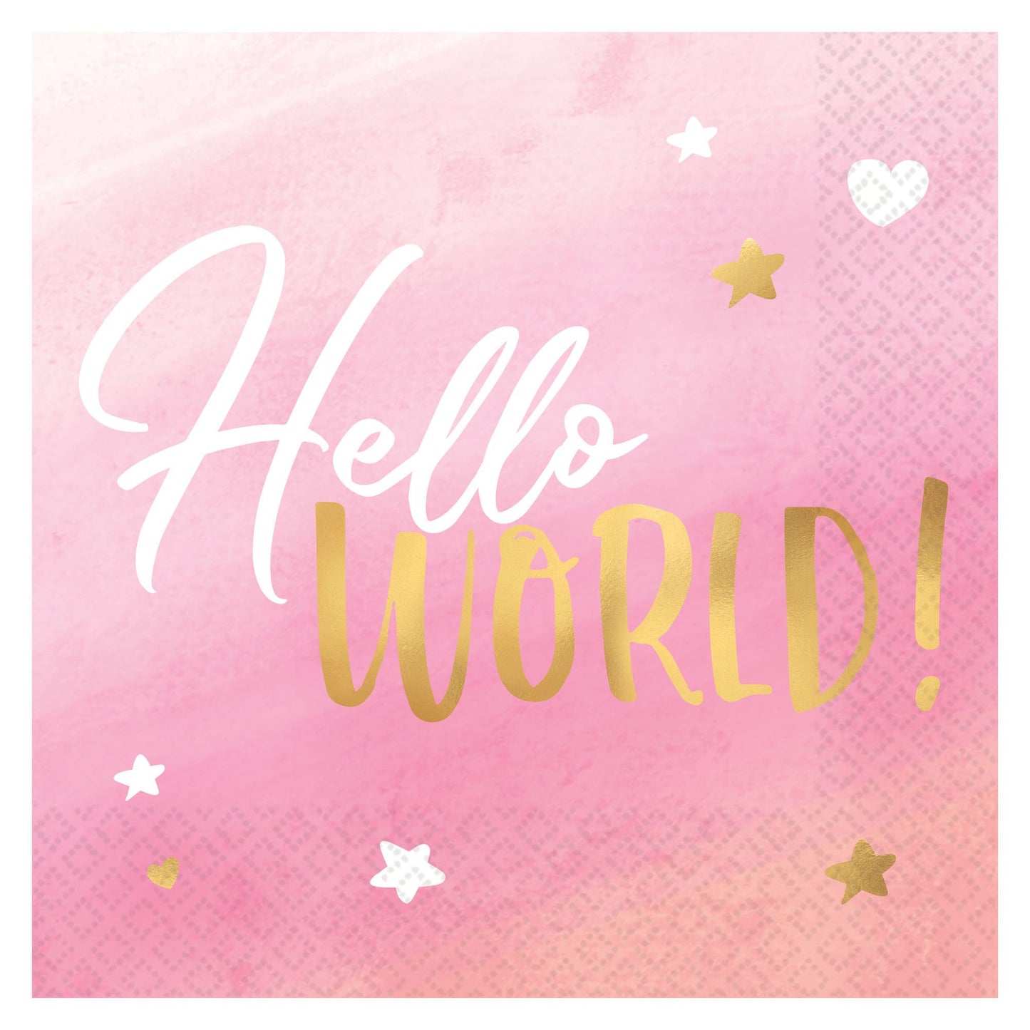 Hello World Lunch Napkins
