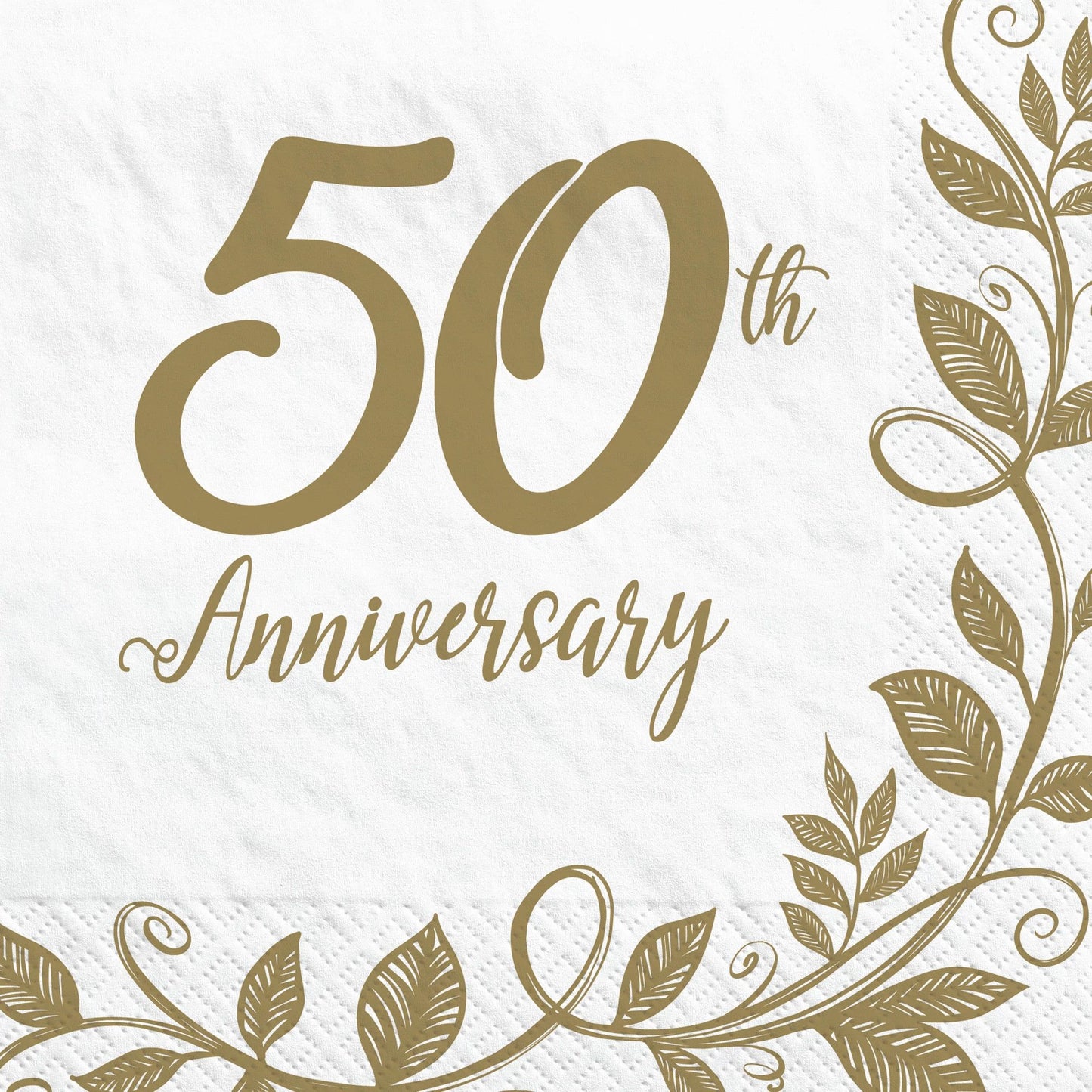 Happy 50Th Anniversary Lunch Napkins