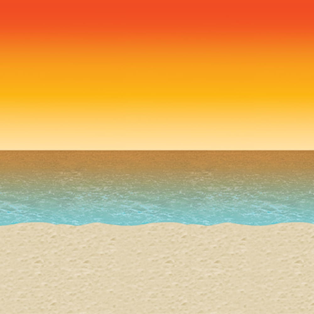 Luau Sunset Backdrop