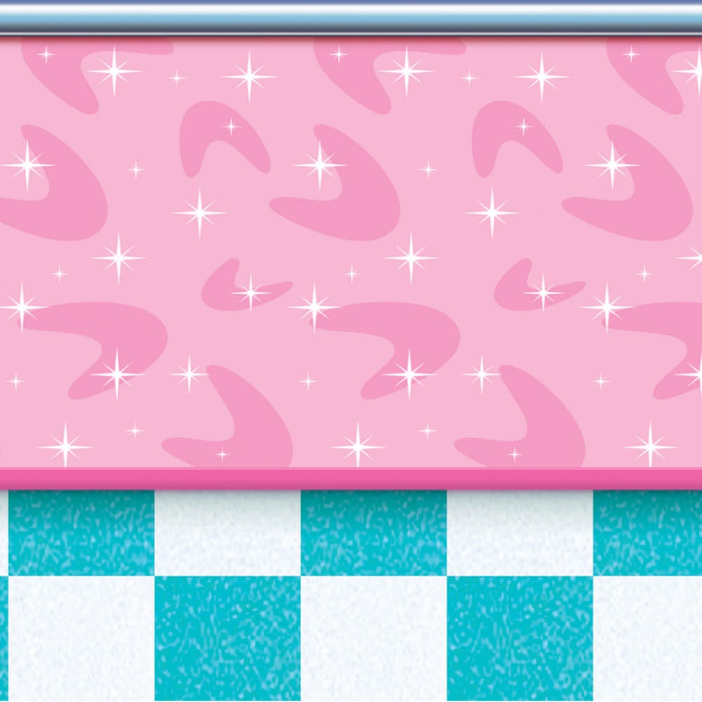 50'S Soda Shop Backdrop