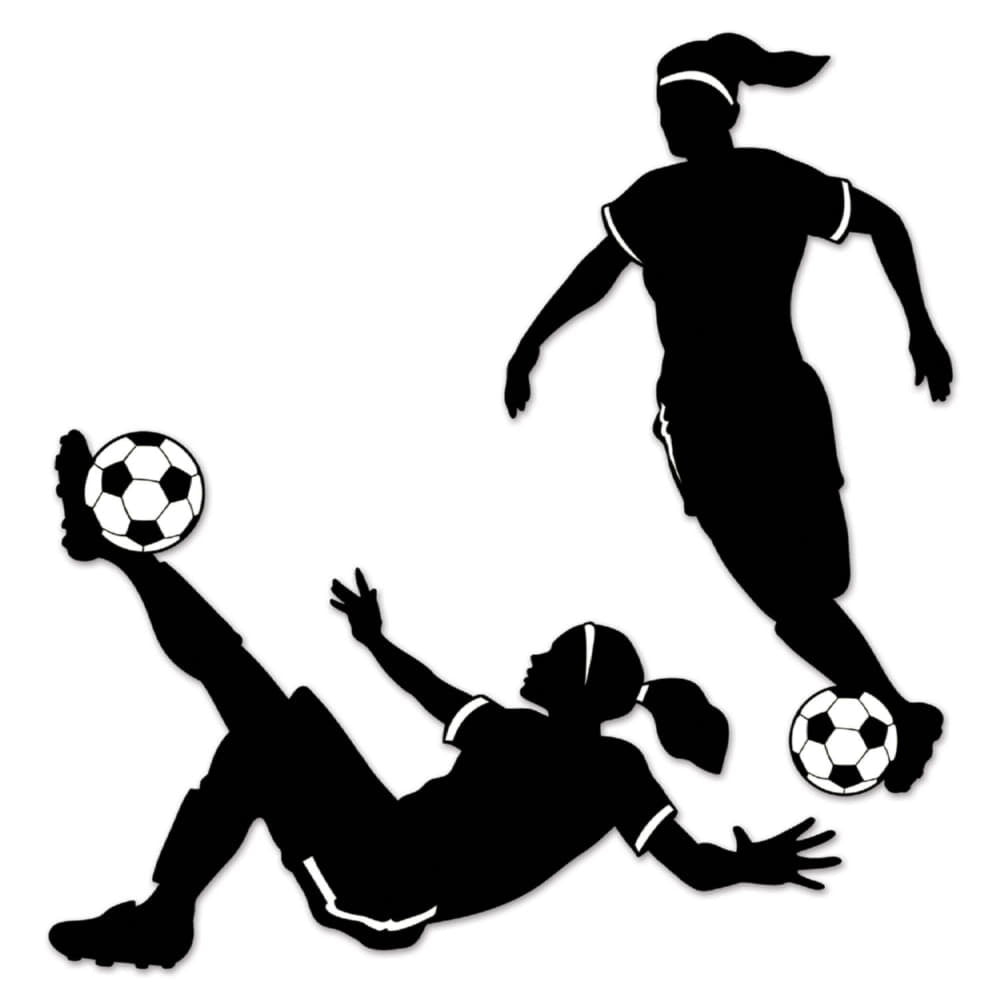 Girl Soccer Silhouettes