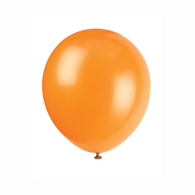 12" Latex Balloons, 72Ct - Pumpkin Orange