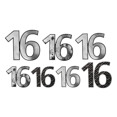 16Th Birthday Foil Cutouts 7Pcs