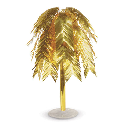 Metallic Feather Centerpiece - Gold
