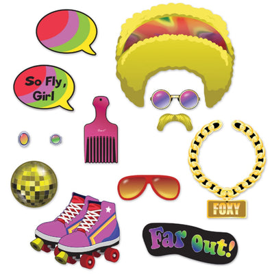 60S Photo Fun Signs - 13Pcs