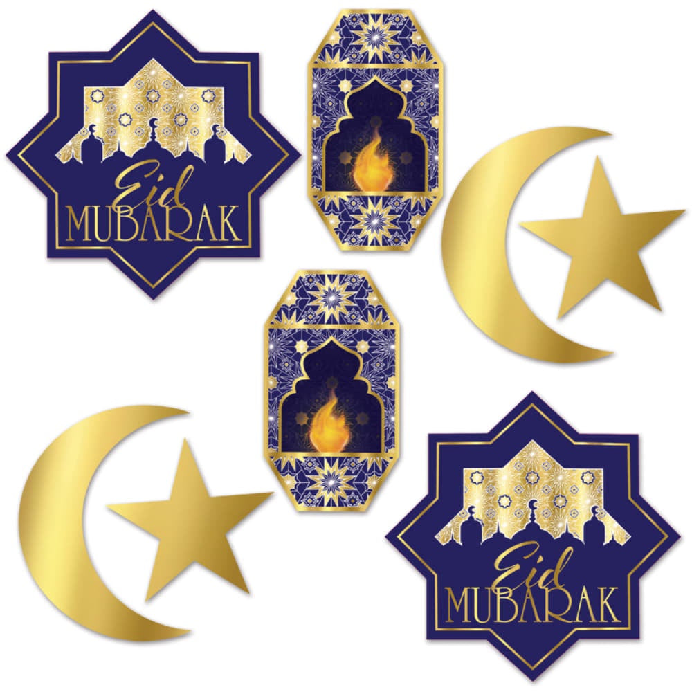Ramadan Foil Cutouts - 8Pcs