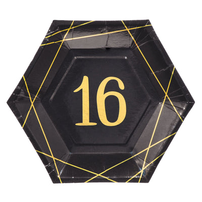 Elegant Sweet 16 Dessert Plates
