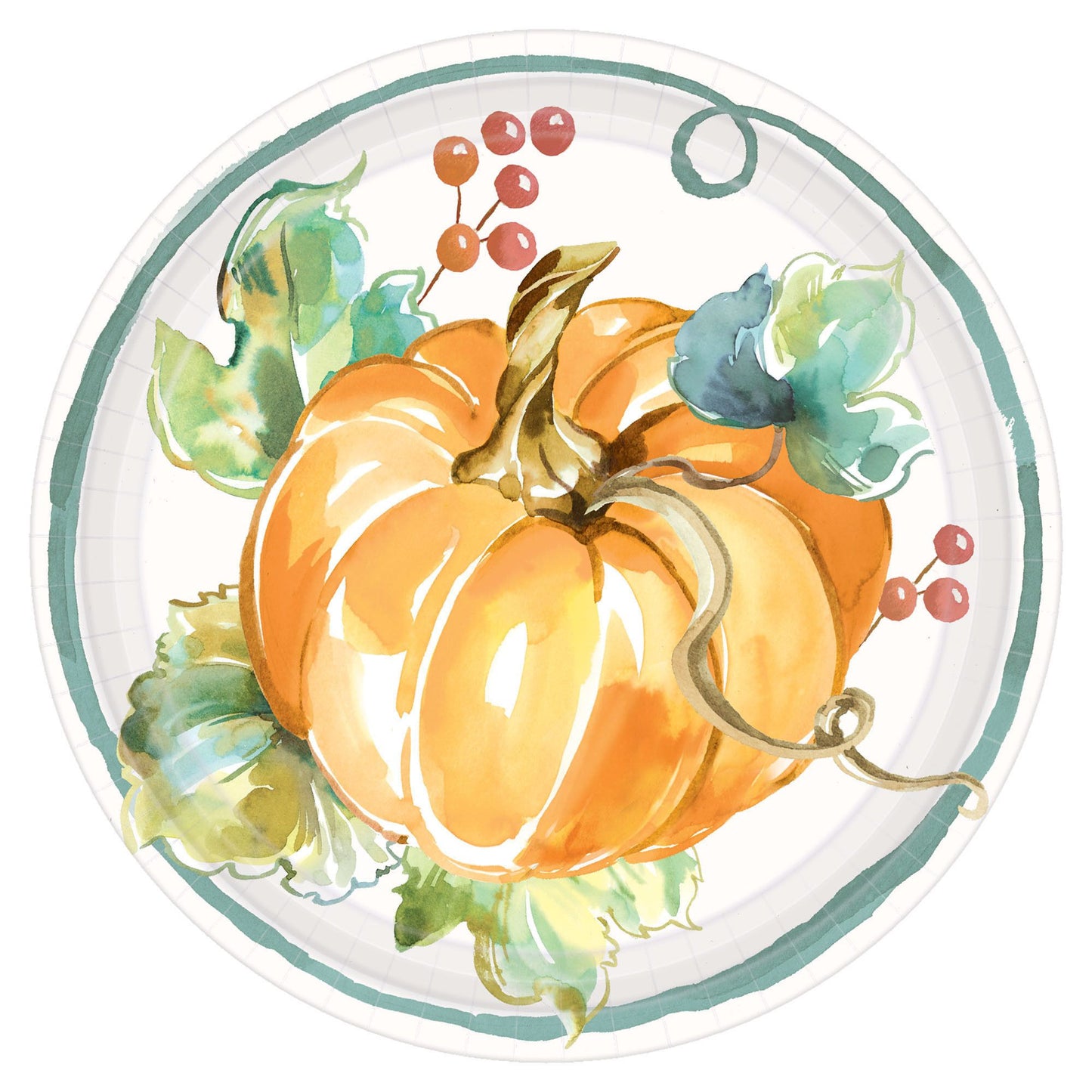 Muted Autumn 7In Round Plates