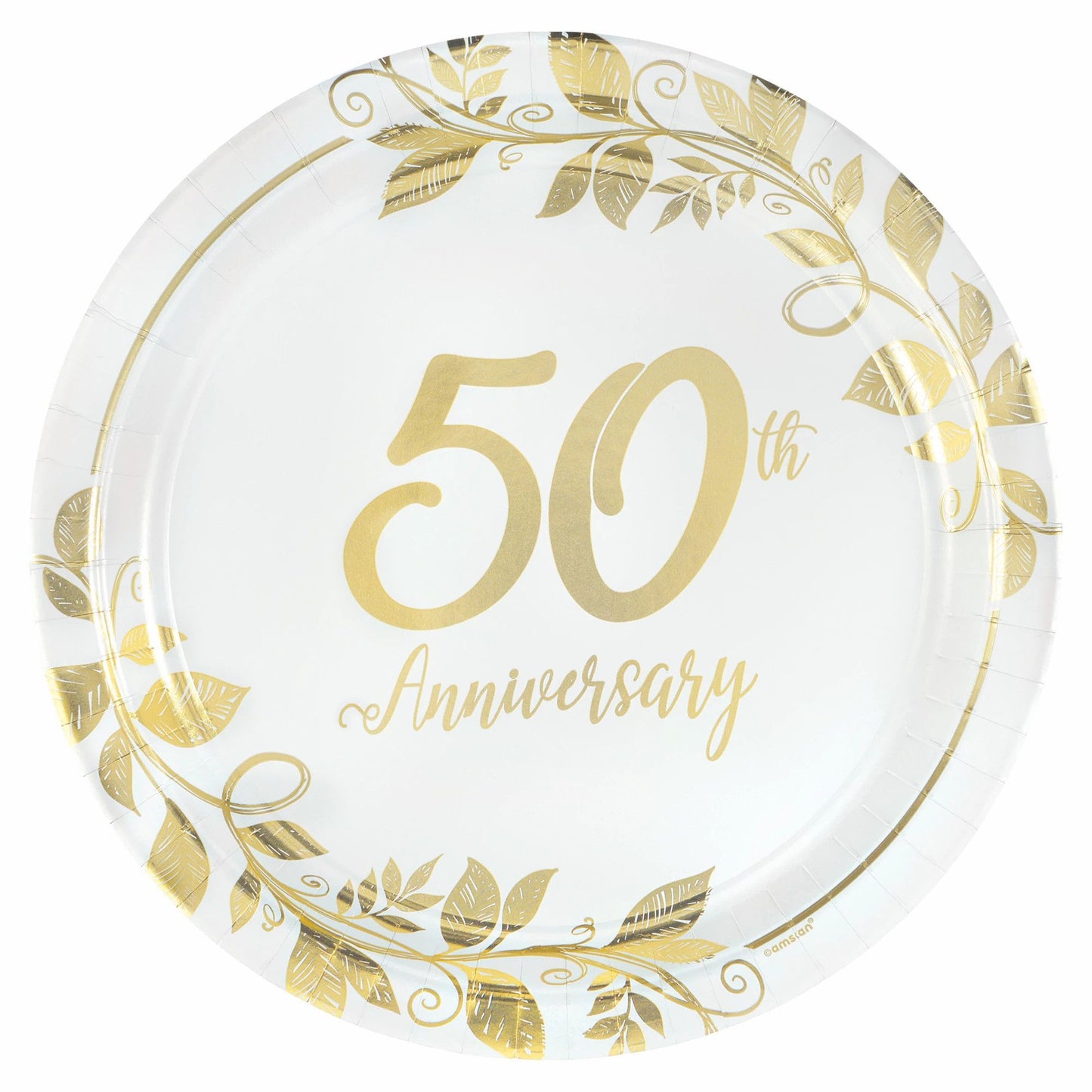 Happy 50Th Anniversary 7In Plates