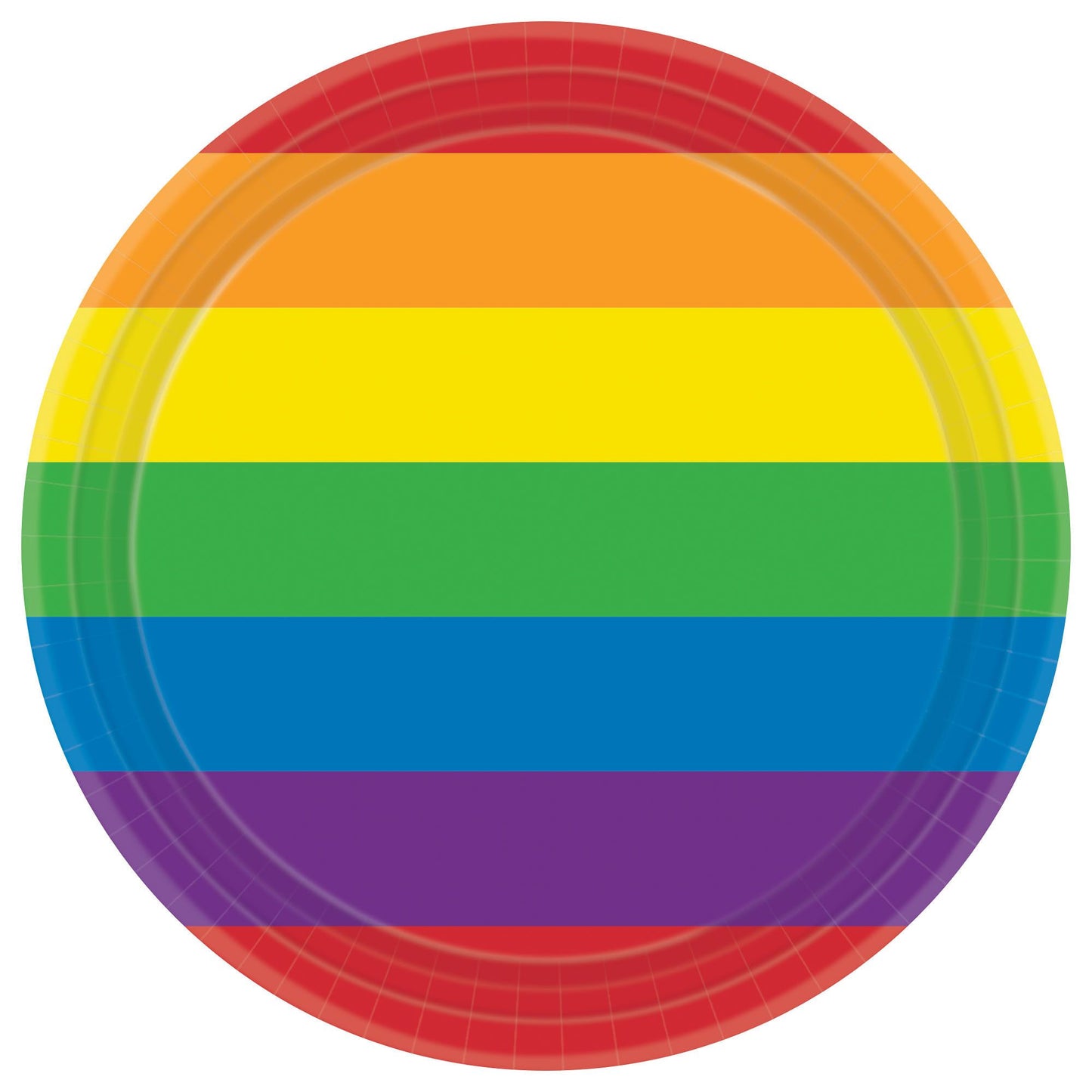Rainbow 7In Plates