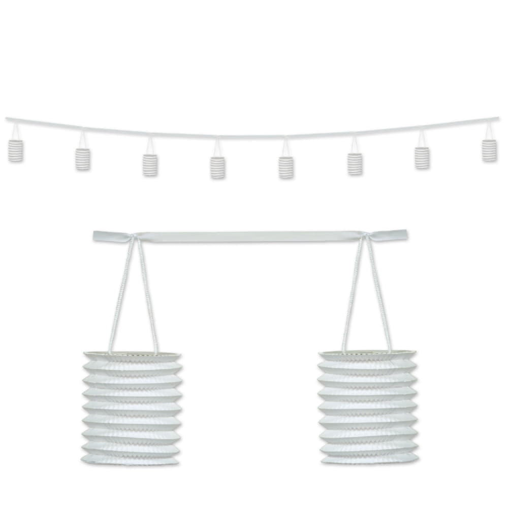 Lantern Garland - White 12Ft