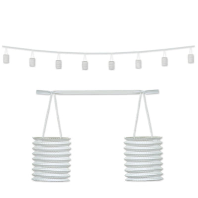 Lantern Garland - White 12Ft