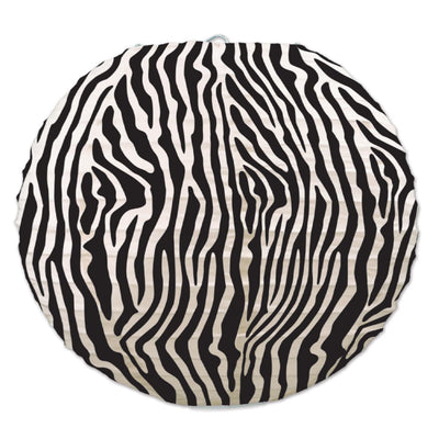 Zebra Print Paper Lanterns - Black & White/Disc