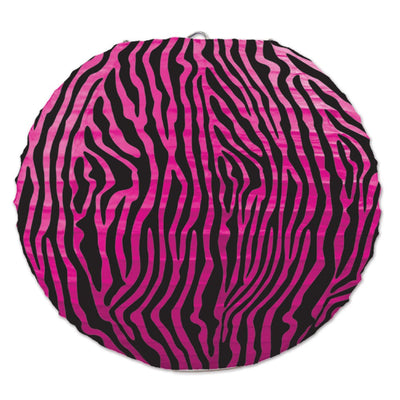 Zebra Print Paper Lanterns/Disc