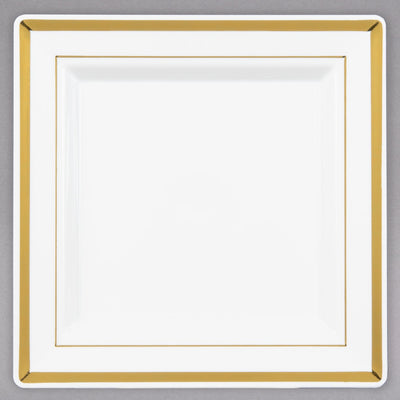 7.25" Square Dessert Plate,Bone,10/Pk