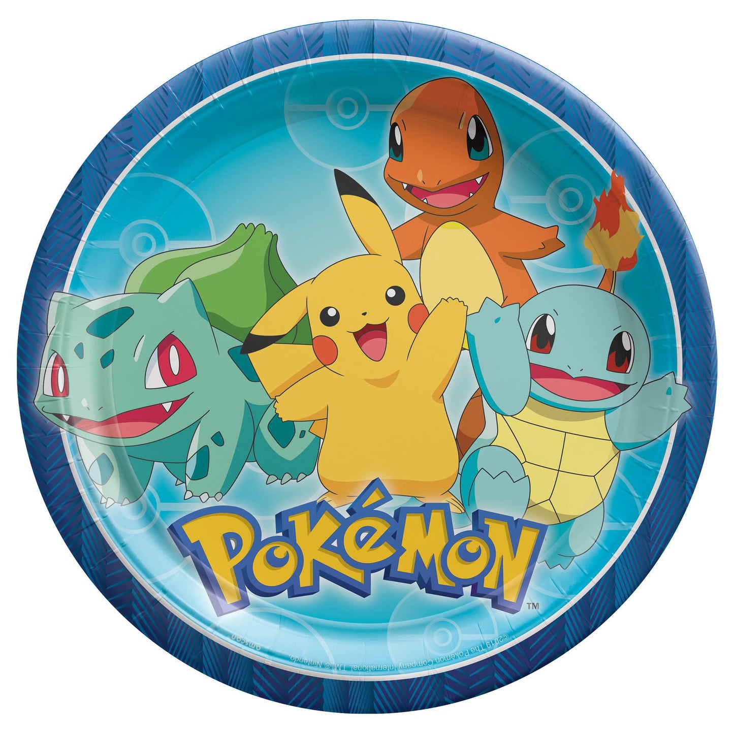 Pokemon Classic 9In Round Plates