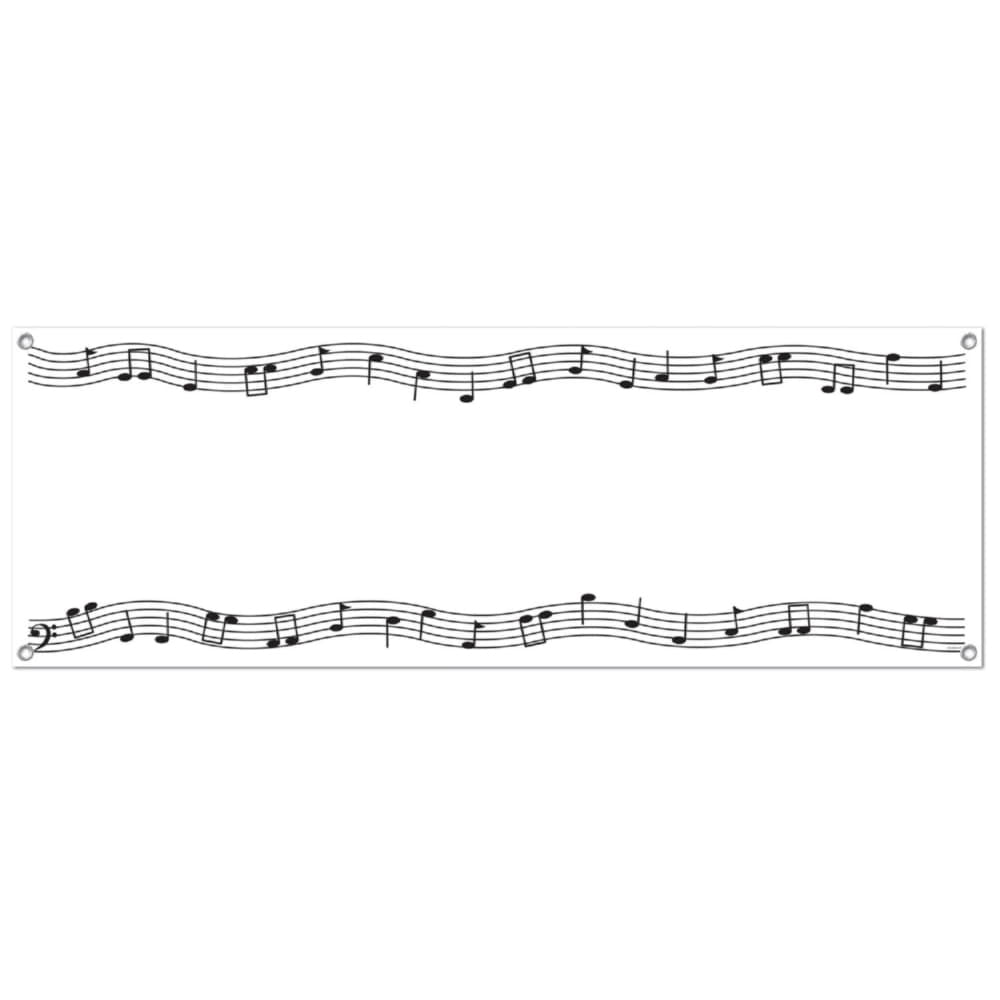 Musical Notes Sign Banner