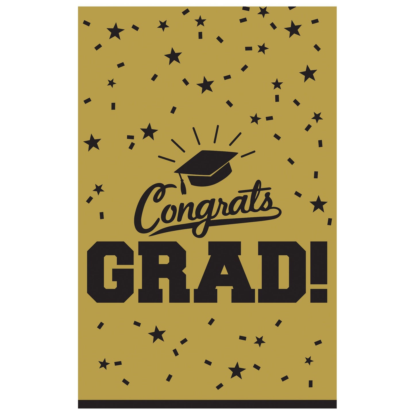 Grad Plastic Table Cover-Gold
