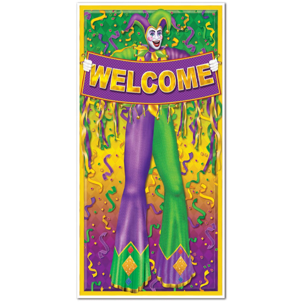 Mardi Gras Door Cover