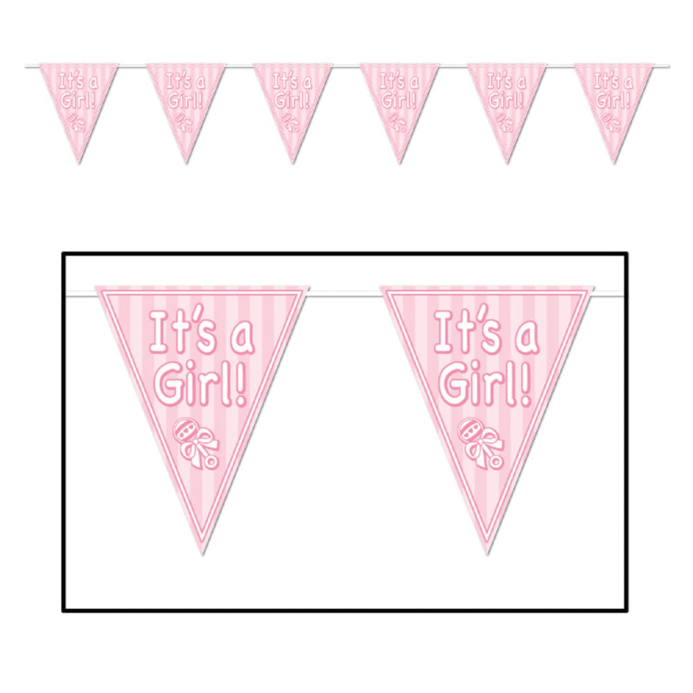 It'S A Girl! Pennant Banner