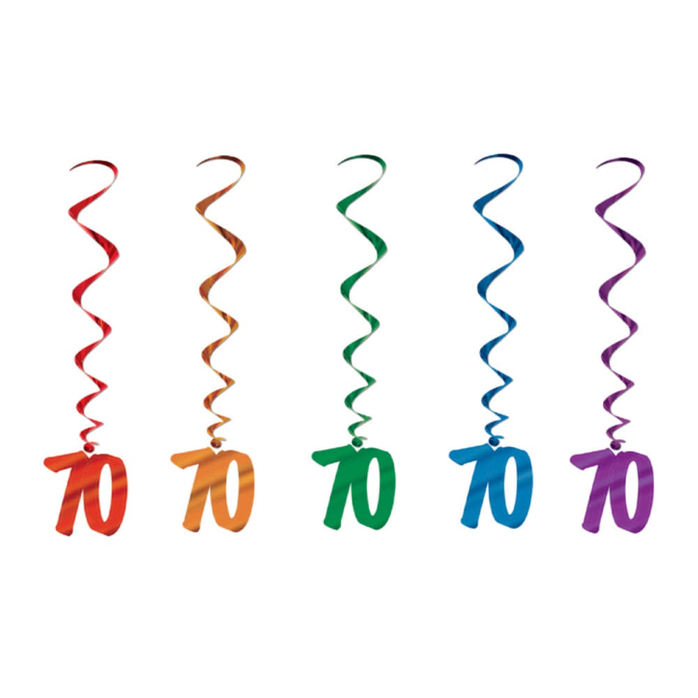70 Birthday Whirls 5Pk