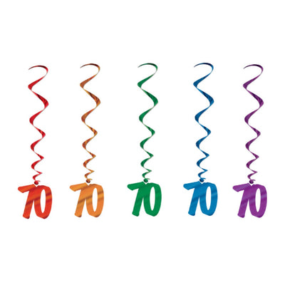 70 Birthday Whirls 5Pk