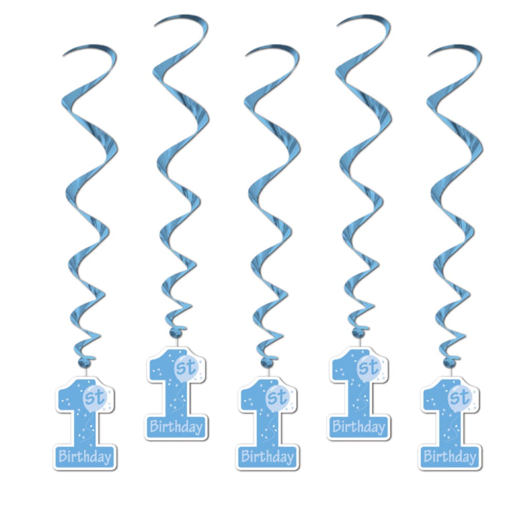 1St Birthday Whirls - 5Pcs