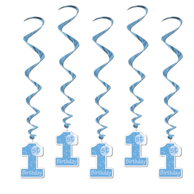 1St Birthday Whirls - 5Pcs