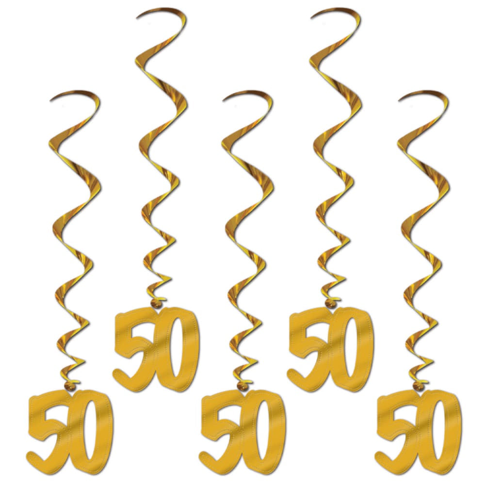 50Th Anniversary Whirls - 5Pcs