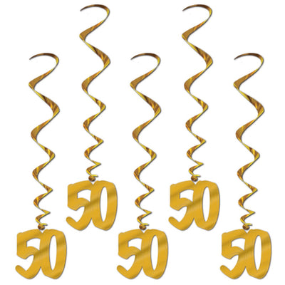 50Th Anniversary Whirls - 5Pcs