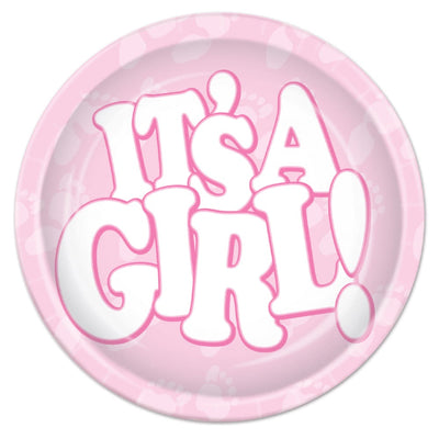 It'S A Girl! 9 Oz Plates/Disc