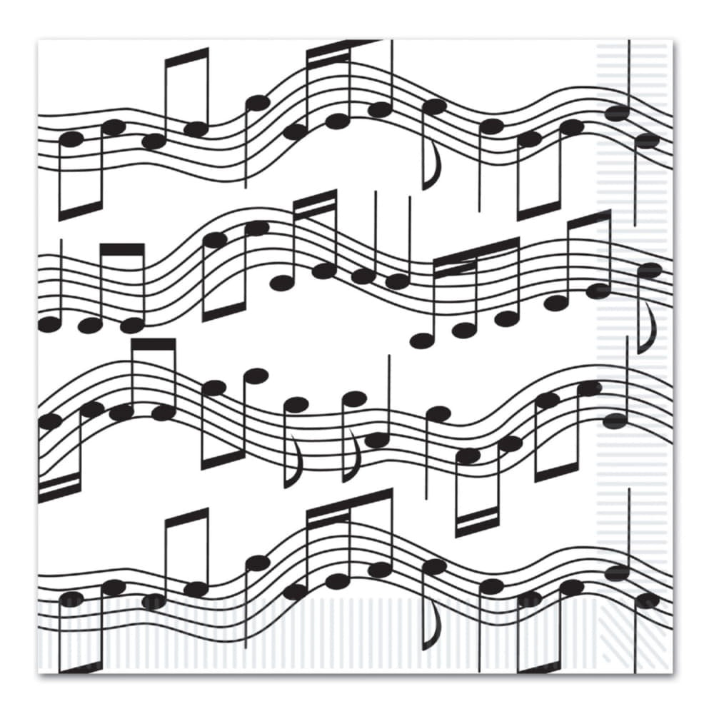 Musical Notes Luncheon Napkins-16CT
