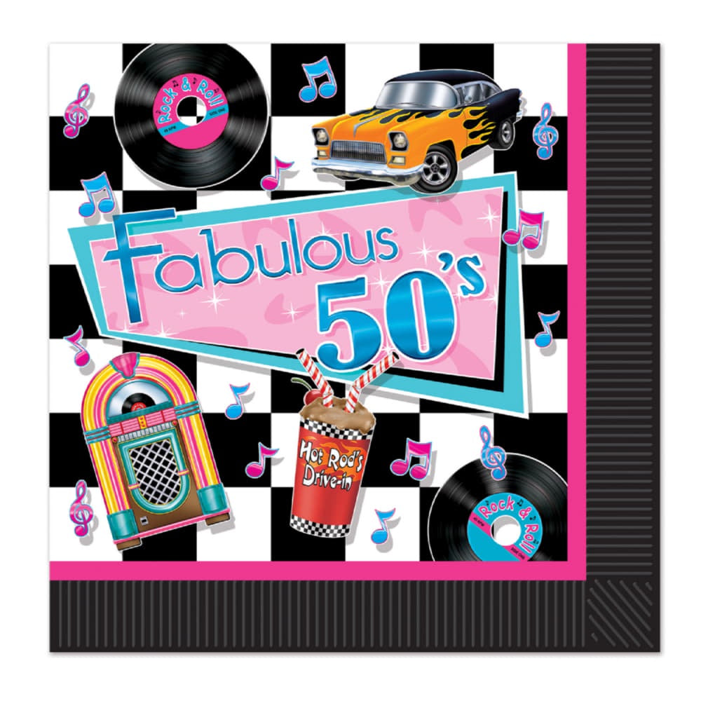 Fabulous 50'S Luncheon Napkins