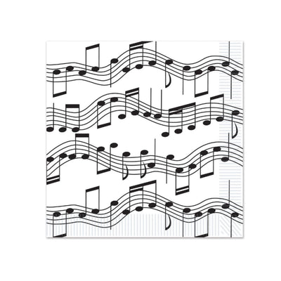Musical Notes Beverage Napkins-16CT