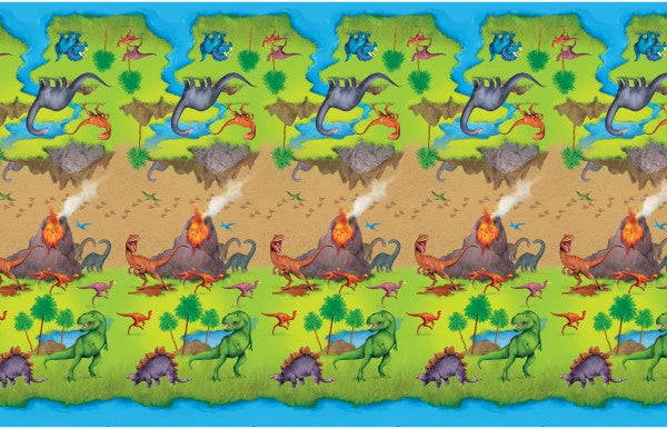 Dinosaur Plastic Tablecover, 54"X84"